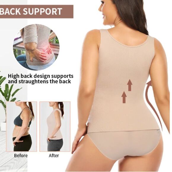 Cami Tank Top with "5 Zones" InstaShaper Technology. Size Medium NWT - Picture 12 of 13